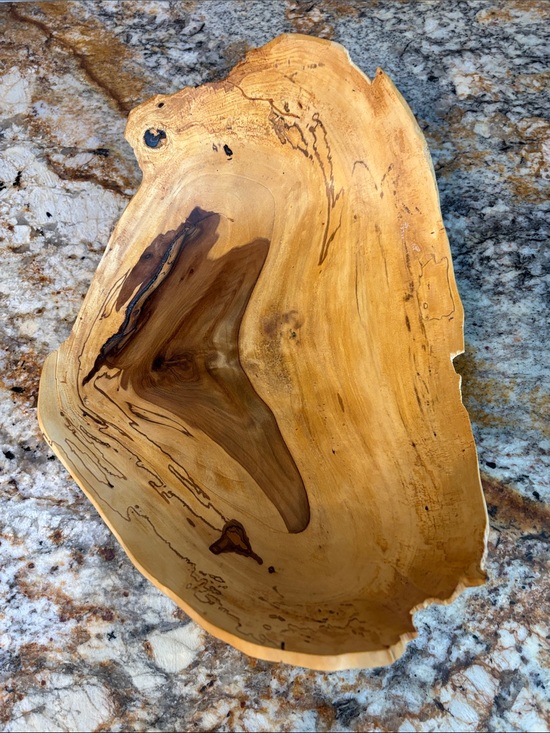 D. Callahan Other - Sweet Gum Wood Serving Bowl with Rough Edges- Signed D. Callahan